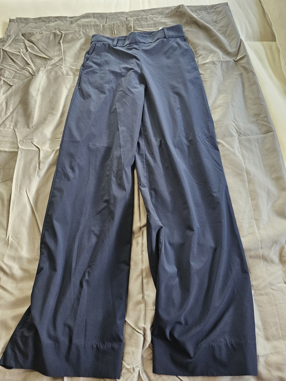 Banana Republic Navy Wide Leg Trousers XS Made In Jordan